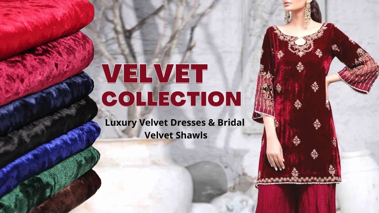 Brand Bareeze Available In *Velvet* Fabrics 2pc !!! Velvet Dresses for  Girls - Women's Clothing Store - Latest Pakistani Dresses at Your Door Step