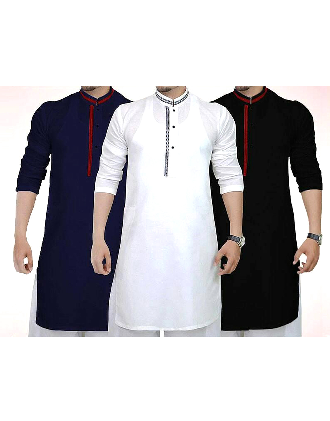 Pack of 3 Men's Readymade Wash-N-Wear Kurtas Price in Pakistan (M011065 ...