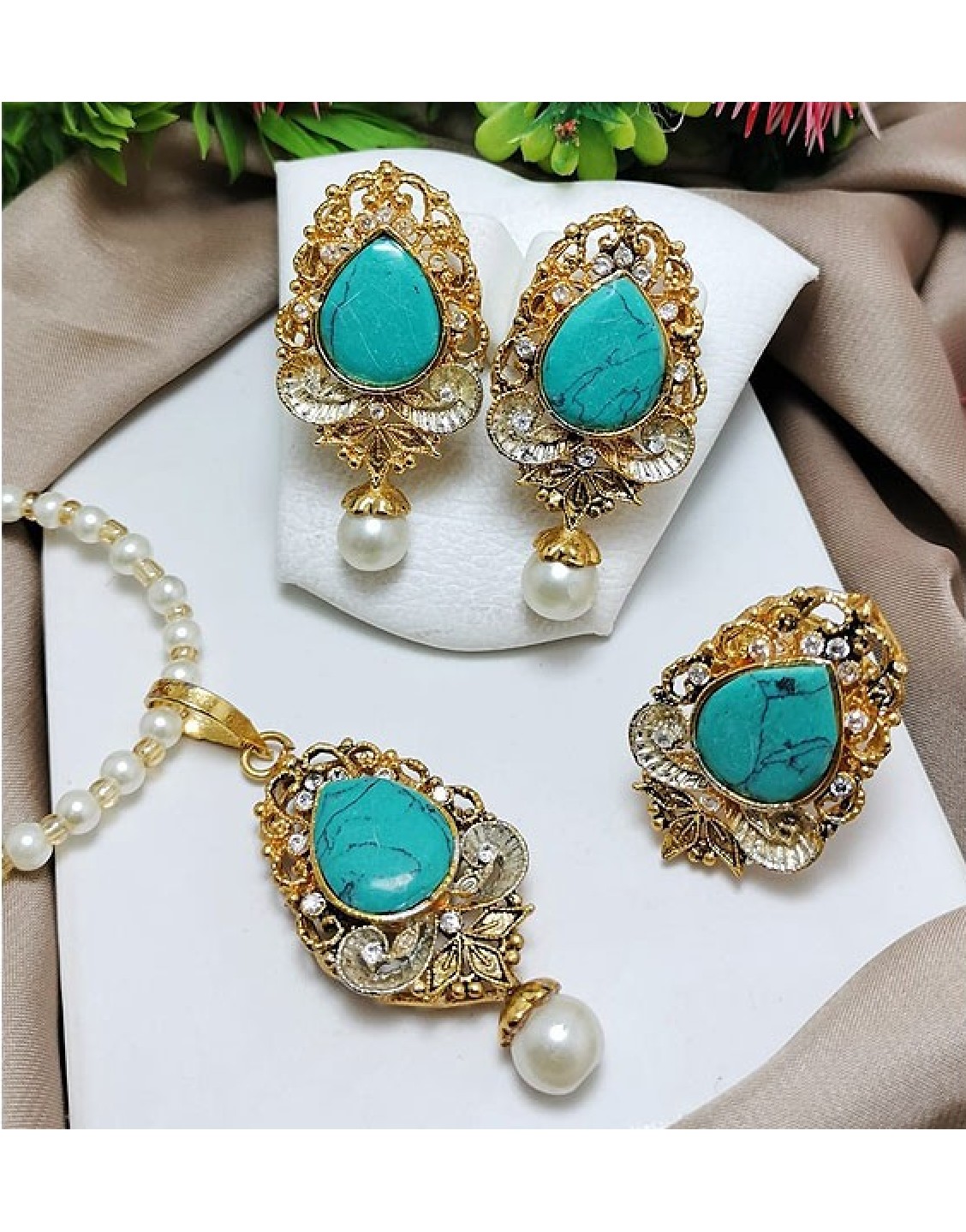 Egyptian Necklace Set with Adjustable Ring Price in Pakistan (M016365 ...