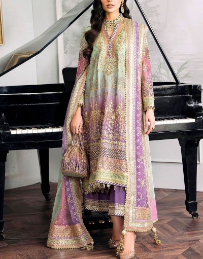 Luxury Handwork Heavy Embroidered Chiffo