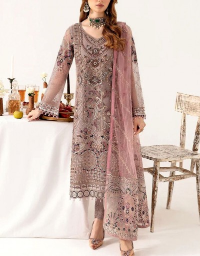 Luxury Handwork Heavy Embroidered Chiffo