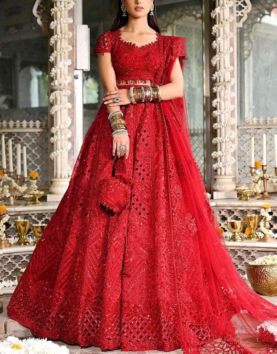 Luxury Handwork Heavy Embroidered NET Br