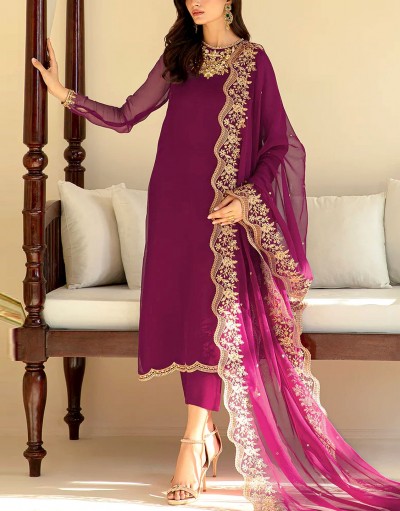 Handwork Embroidered Formal Chiffon Part