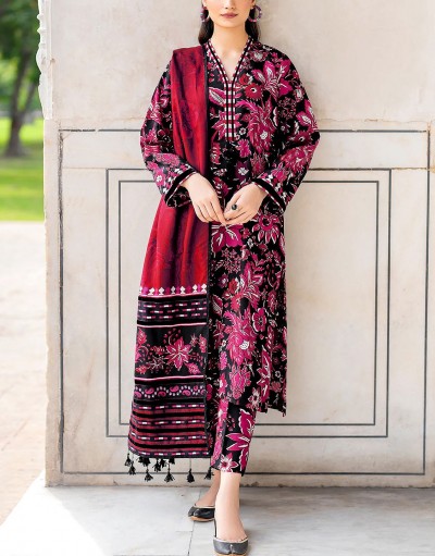 All-Over Digital Print Lawn Dress 2025 w