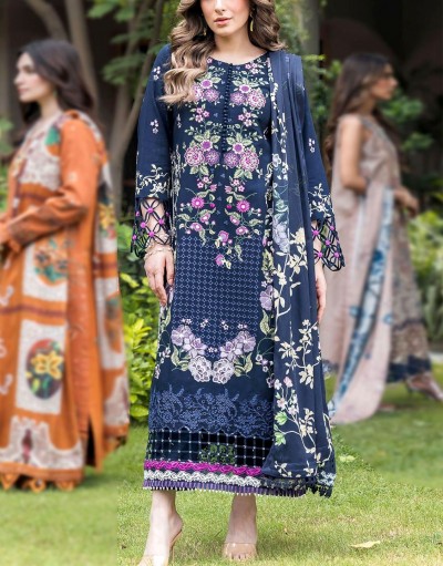 Luxury Heavy Embroidered EID Lawn Suit 2