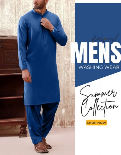 Unstitched Men's Wash n Wear Shalwar Kam